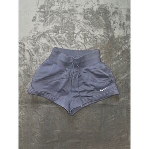 Nike Women Shorts Athletic Grey Drawstring Logo Gym Workout Casual XS